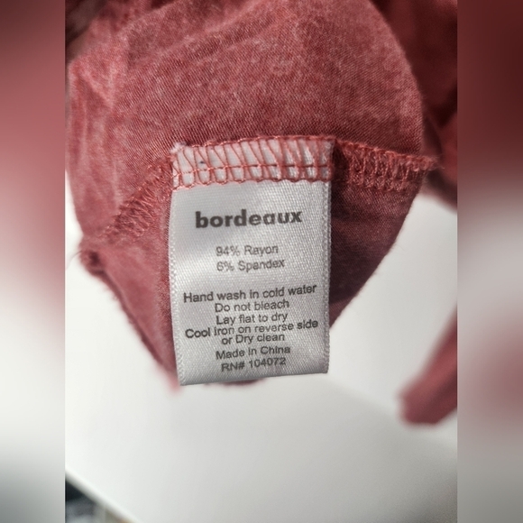 Bordeaux Long Sleeve Pink Shirt Size M - Picture 6 of 7